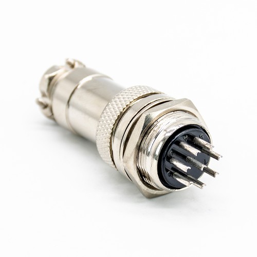 GX20 8 Pin Connector Straight Standard Type Female Pulg to Male Socket Rear Bulkhead Solder Type For Cable GX20 8 Pin Connector Straight Standard Type Female Pulg to Male Socket Rear Bulkhead Solder Type For Cable