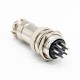 GX20 8 Pin Connector Straight Standard Type Female Pulg to Male Socket Rear Bulkhead Solder Type For Cable GX20 8 Pin Connector Straight Standard Type Female Pulg to Male Socket Rear Bulkhead Solder Type For Cable