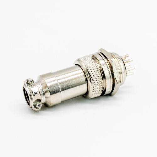 GX20 8 Pin Connector Straight Standard Type Female Pulg to Male Socket Rear Bulkhead Solder Type For Cable GX20 8 Pin Connector Straight Standard Type Female Pulg to Male Socket Rear Bulkhead Solder Type For Cable