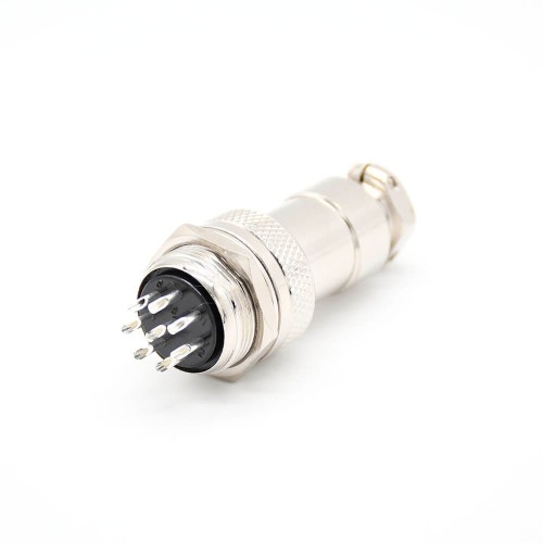 GX20 8 Pin Connector Straight Standard Type Female Pulg to Male Socket Rear Bulkhead Solder Type For Cable GX20 8 Pin Connector Straight Standard Type Female Pulg to Male Socket Rear Bulkhead Solder Type For Cable