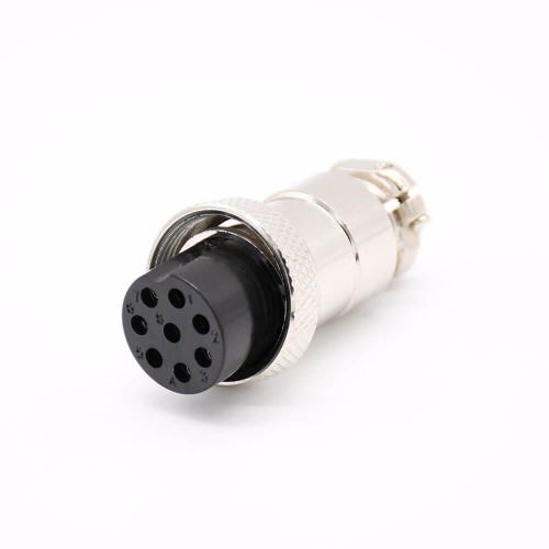 GX20 8 Pin Connector Straight Standard Type Female Pulg to Male Socket Rear Bulkhead Solder Type For Cable GX20 8 Pin Connector Straight Standard Type Female Pulg to Male Socket Rear Bulkhead Solder Type For Cable