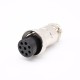GX20 8 Pin Connector Straight Standard Type Female Pulg to Male Socket Rear Bulkhead Solder Type For Cable GX20 8 Pin Connector Straight Standard Type Female Pulg to Male Socket Rear Bulkhead Solder Type For Cable