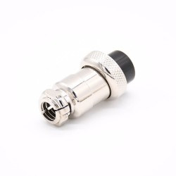 GX20 8 Pin Connector Straight Standard Type Female Pulg to Male Socket Rear Bulkhead Solder Type For Cable
