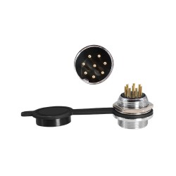 GX20 8pin Aviation Connector Straight Waterproof Male and Female Circular Connector