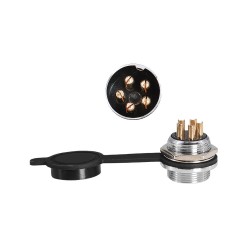 GX20 Aviation Connector 5pin Waterproof Male and Female Metal Connector Straight