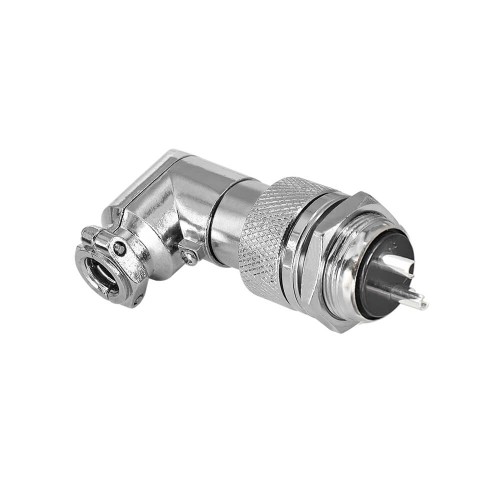 GX20 Connector 2 Pin Angled Female Plug Aviation Wrie Connector Metal Male Socket Back Mount Solder Cup GX20 Connector 2 Pin Angled Female Plug Aviation Wrie Connector Metal Male Socket Back Mount Solder Cup