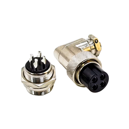 GX20 Connector 4 Pin Angled Female Plug Aviation Wire Connector Metal Male Socket Back Mount Solder Cup GX20 Connector 4 Pin Angled Female Plug Aviation Wire Connector Metal Male Socket Back Mount Solder Cup