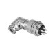 GX20 Connector 5 Pin Angled Female Plug Aviation Wire Connector Metal Male Socket Back Mount Solder Cup GX20 Connector 5 Pin Angled Female Plug Aviation Wire Connector Metal Male Socket Back Mount Solder Cup