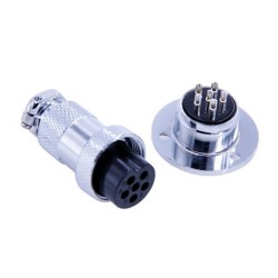 GX20 Connector 6 Pin Male Female Electrical Connector Straight Plug and Socket
