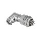 GX20 Connector 8 Pin Female Plug Angled Aviation Wire Connector Metal Male Socket Back Mount Solder Cup