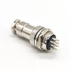 Gx20 Panel Mount Connector 10 Pin Straight Male and Female Circular Aviation Connector