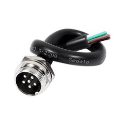 GX20 Socket Butt Joint Type 6 Pin Male Blukhead Connector Cable Crodset 20CM