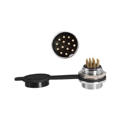 GX20 Waterproof 14pin Aviation Connector Straight Male and Female Metal Connector