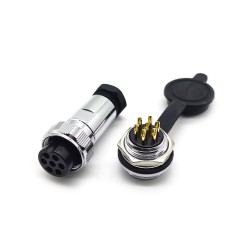 GX20 Waterproof 7pin Straight Aviation Connector Male and Female Metal Connector