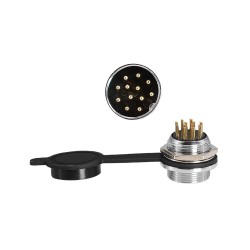 GX20 Waterproof Aviation Connector 12pin Straight Male and Female Metal Connector