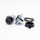 GX25 2 pin Connector Straight Flange Mount Connector