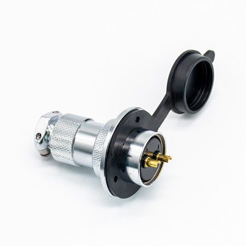 GX25 2 pin Connector Straight Flange Mount Connector