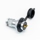 GX25 2 pin Connector Straight Flange Mount Connector