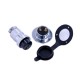 GX25 2 pin Connector Straight Flange Mount Connector