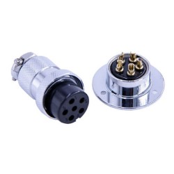 GX25 Connector Round Aviation Connector Male Female Straight Panel Mount