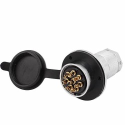 GX30 Circle Flange Connector 8 Pin Male Female Wire Panel Connector