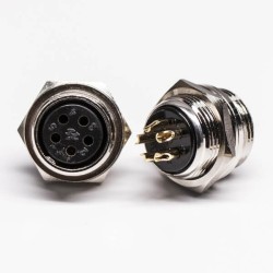 RP GX16-5P Panel Mount Connector Female Socket Aviation Connector