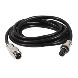 Waterproof Circular Connectors GX12 1M Male to Female Plug Cable Butt Joint Type 6 Pin