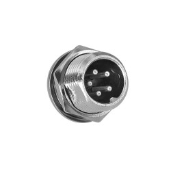 Wire to Panel Connector GX12 5 Pin Female Plug and Male Socket Front Mount Straight Connector