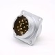 12 Pin Connector P24 Male Straight Socket Square 4 holes Flange Mounting Solder Cup for Cable 12 Pin Connector P24 Male Straight Socket Square 4 holes Flange Mounting Solder Cup for Cable