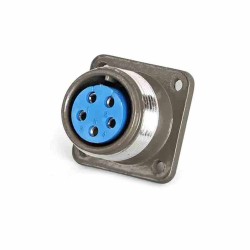 P20 5-Core Female Socket Reverse Flange P20K9A Aviation Connector