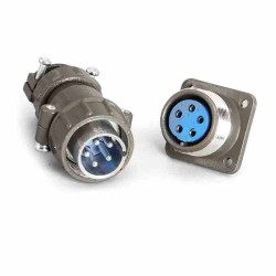 P20 5-Core Male Plug and Female Socket Reverse Set P20J9Q Pin + P20K9A Hole Aviation Connector