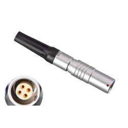 Push Pull Connector FGG PHG 0B Series Metal Aviation Male Female 4-Pin Circular Connector Quick Plug