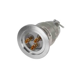 Sealed Aviation Connector KF2503 3 Pin Glass Sealed Male and Female Plugs for Vacuum Connection