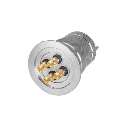 Sealed Aviation Connector KF4004 4 Pin Glass Sealed Male and Female Plugs for Vacuum Connection