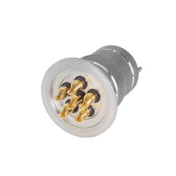 Sealed Aviation Connector KF4006 6 Pin Glass Sealed Male and Female Plugs for Vacuum Connection
