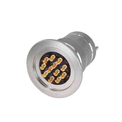 Sealed Aviation Connector KF4012 12 Pin Glass Sealed Male and Female Plugs for Vacuum Connection
