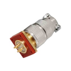 Sealed Aviation Connector MX15 4 Core Whole Set Glass Sealed Male and Female Plugs for Vacuum Connection