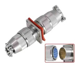 Sealed Aviation Connector MX23 10 Core Docking Whole Set Glass Sealed Male and Female Plugs for Vacuum Connection