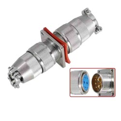 Sealed Aviation Connector MX23 4 Core Docking Whole Set Glass Sealed Male and Female Plugs for Vacuum Connection