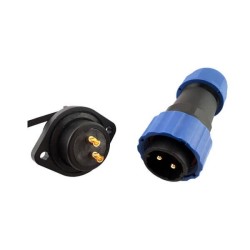 4 Pin Circular Connector Threaded Coupling Panel Mount Socket Plug Type