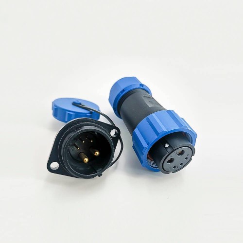 5 Pin Connectors Waterproof Female Plug & Male Socket 2 Holes Flange Panel Mount Solder Type SP21 Series 5 Pin Connectors Waterproof Female Plug & Male Socket 2 Holes Flange Panel Mount Solder Type SP21 Series