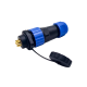 5 Pin Waterproof Connector Female Plug & Male Socket 2 Holes Flange Panel Mount Solder Type SP21 Series 5 Pin Waterproof Connector Female Plug & Male Socket 2 Holes Flange Panel Mount Solder Type SP21 Series