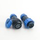 Aviation Connector SP21 Series 2 Pin Circular Male Plug & Female Socket In-Line Type SP21-2 Pins IP68 Connector Aviation Connector SP21 Series 2 Pin Circular Male Plug & Female Socket In-Line Type SP21-2 Pins IP68 Connector