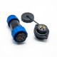 Elecbee 4 Pin Connector Waterproof Female Plug & Male Socket 2 Holes Flange Panel Mount Solder Type SP21 Series Elecbee 4 Pin Connector Waterproof Female Plug & Male Socket 2 Holes Flange Panel Mount Solder Type SP21 Series