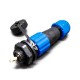 Elecbee connector sp13 male plug & female socket IP68 1 pin in line type connector Elecbee connector sp13 male plug & female socket IP68 1 pin in line type connector