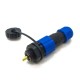 Elecbee connector sp13 male plug & female socket IP68 1 pin in line type connector Elecbee connector sp13 male plug & female socket IP68 1 pin in line type connector