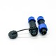 Elecbee IP68 sp13 male plug & female socket in line type one pair 2 pin connector Elecbee IP68 sp13 male plug & female socket in line type one pair 2 pin connector