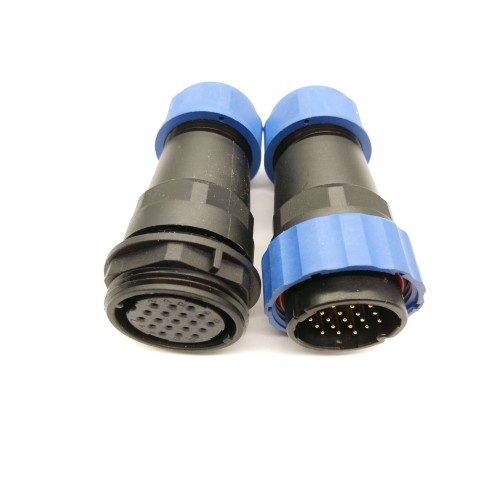 Elecbee SP29 24pin Aviation Connector Straight Plug&Socket In-Line Type Elecbee SP29 24pin Aviation Connector Straight Plug&Socket In-Line Type