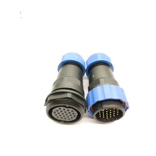 Elecbee SP29 24pin Aviation Connector Straight Plug&Socket In-Line Type Elecbee SP29 24pin Aviation Connector Straight Plug&Socket In-Line Type