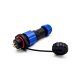 Elecje 5 pin SP17 Series Female Plug & Male Socket 2 Hole Flange Panel Mount Waterproof Connectors